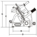 Affettatrice a gravità Modello CANOVA 275 TOP