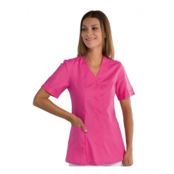 Casacca Sion da donna MANICA CORTA 65% Poliestere 35% Cotone FUCSIA Disponibile in diverse taglie Modello 005286