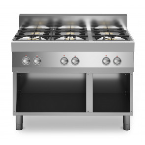 Cucina a gas 6 fuochi MDLR Armadio aperto Modello F70110PCGBA