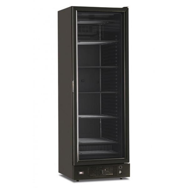 Freezer verticale statico con agitatore Modello FR372VSTBLACK Con porta a vetro