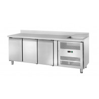 Tavolo refrigerato ventilato Modello AK3202TNL GN 1/1 con lavello