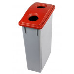 Contenitore per la raccolta differenziata ,  OFFICE 90  Gettacarte con foro rosso MDL 90 L Modello 102207