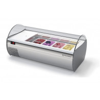 Espositore da banco refrigerato per gelato Modello MICROGEL3 Bacinelle capacità massima (Nonl incluse) n° 6 - Lt. 2,5 o n° 3 - Lt. 5 / Lt. 7