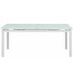 Tavolo da interno TESR Struttura in alluminio verniciato, piano allungabile in vetro temperato antigraffio Modello 1810-SD85