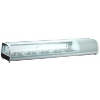 Vetrina Refrigerata da banco per Sushi Modello RTS132SUSHI Capacità bacinelle n. 5 GN 1/2 profondita cm 4,5