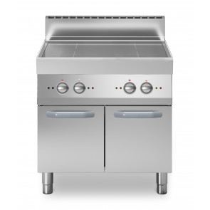 Cucina elettrica ad induzione 4 zone MDLR Armadio con porte Modello F7080INDP