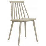 Stackable outdoor chair TESR Polypropylene frame taupe Model 1156-WAM TAUPE