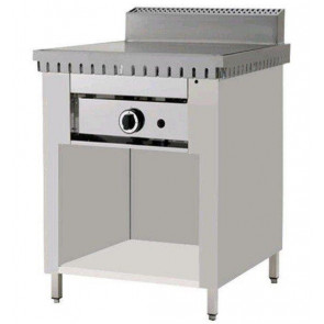 Cuocipiada a gas su vano inox in acciaio inox PL Modello CP4 Su Vano a giorno Piana in in acciaio inox Capacità 4 piadine