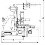 Affettatrice verticale Modello MANTEGNA 330 BS1 Spessore di taglio mm 29