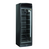 Refrigeratore professionale nero con opalina pubblicitaria Modello TKG390CB