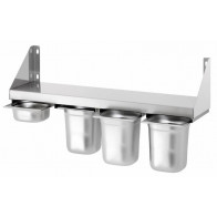 Mensola porta bacinelle in acciaio inox Neutro Kar Modello SH461