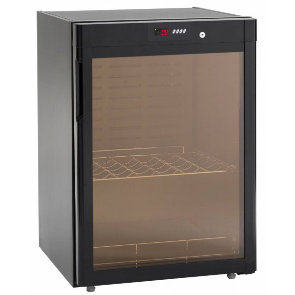 APS Refrigeratore Per Bottiglie In Rame Martellato – Acciaio Inox A Doppia Parete, 12x12x20 Cm, Per Bottiglie 0,7-1,5L