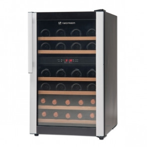 Espositore Refrigerato Verticale per Vino Modello WINE 32 Capacità Bottiglie 0,75 lt n° 32 (14+18) Potenza 96 W