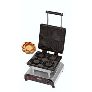 Piastra per Waffel con piastra per 4 waffel da Ø 123x28 mm Modello THERMOCOOK 1 +  W-TC-TART