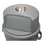 Bidone push con posacenere grigio MAXIPUSH MDL 120 L Modello 114120