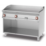 Fry top elettrico LTS Piastra liscia su vano a giorno 3 zone di cottura Modello FTL-712ET3