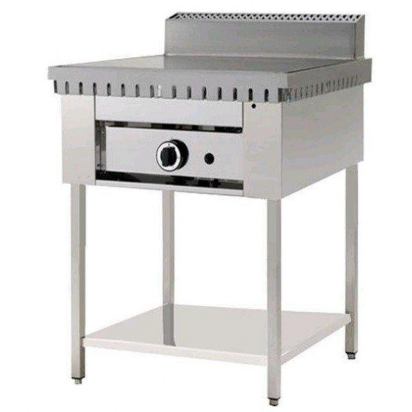 Cuocipiada a gas su gambe in acciaio inox PL Modello CP4T Piana in ferro Capacità 4 piadine