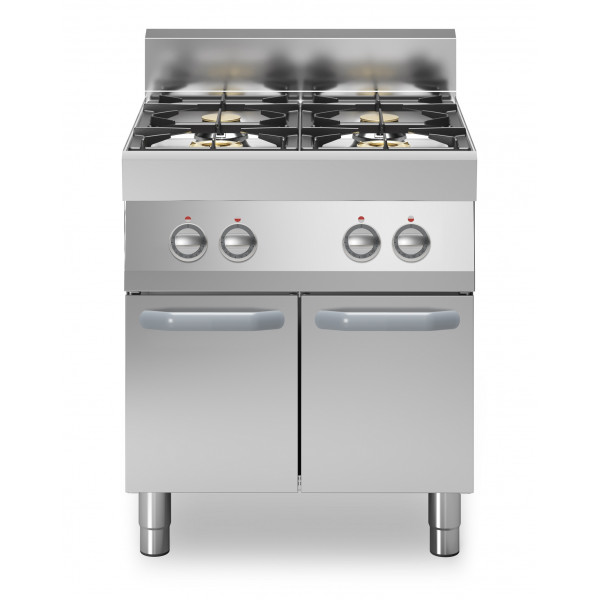 Cucina a gas 4 fuochi MDLR Armadio con porte Modello F7070PCGBP