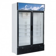Armadio Frigo Refrigerato Statico Espositore Bibite Modello G-Snack638L2TNG Porta a vetro
