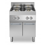 Cucina a gas 4 fuochi MDLR Armadio con porte Modello F7070PCGBP