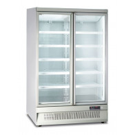 Espositore verticale murale negativo Modello MR126BT2 BIANCO 2 porte a vetro