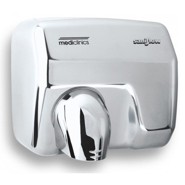 Asciugamani elettrico MDC Acciaio inox Lucido automatico ad aria calda con resistenza, bocchetta girevole, antifurto e antivandalo Modello E05AC