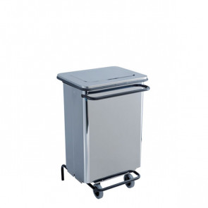 Contenitore mobile a pedale inox - Pattumiera MDL acciaio satinato CONTINOXS 790650