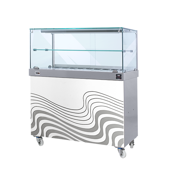 Espositore banchetto caldo SDF Vano chiuso Modello BCVG001