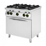 Cucina a gas Metano Modello CC74GFG 4 fuochi con forno a gas GN1/1