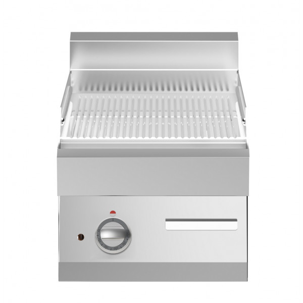 Fry trop elettrico Piastra rigata cromata MDLR Modello F7040FTECRT