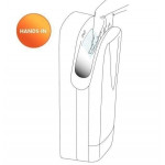 Asciugamani elettrico a lama d'aria in ABS bianco a Fotocellula MDL alte prestazioni Asciugatura perfetta in 10-12 sec Modello 704200