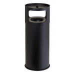Posacenere gettacarte Antifuoco MDL in metallo verniciato con polveri epossidiche colore nero Con Sabbia Modello 775091