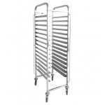 Carrello portateglie Modello TR15B6040 in acciaio aisi 201 Capacità vassoi 60x40