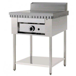 Cuocipiada a gas su gambe in acciaio inox PL Modello CP4T Piana in ferro Capacità 4 piadine