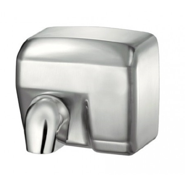 Asciugamani elettrico in acciaio inox AISI 304 satinato a Fotocellula MDL Potenza nominale: 2400 W Potenza motore 200 W Giri/m: 5.500 rpm Modello 704152