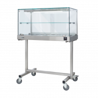 Termovetrina con carrello SDF Struttura in acciaio inox Controllo termostatico Vetri diritti Modello TCD001