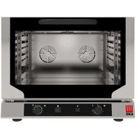 Forno elettrico ventilato a convezione con grill e con umidificazione per panetteria e pasticceria Modello EKF464.3NGRILL Capacità n.4 teglie cm 60x 40 Potenza Kw 5.2 Apertura a ribalta
