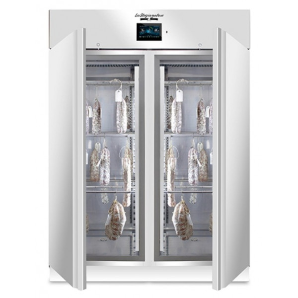 Armadio Stagionatore e Conservatore Everlasting In acciaio inox Capacità carne 300 Kg Capacità formaggi/salumi 200 Kg Modello AC8310