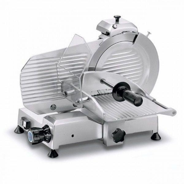 Affettatrice verticale Modello MIRRA 275 C VERT. Motore watt 147 ventilato Hp 0,20 Spessore di taglio mm 13 Piatto mm 230x235