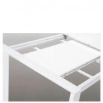 Tavolo da interno TESR Struttura in metallo verniciato, piano allungabile in MDF laccato Modello 1457-65DT VARI COLORI