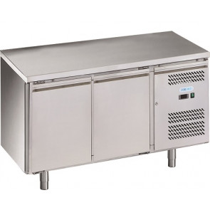 Tavolo Refrigerato due porte In acciaio inox AISI 201 ForCold  GN1/1 (cm 53 x 32,5) ventilato Modello G-SNACK2100TN-FC