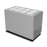 Espositore per gelato mantecato UCQ Modello VIAVENETOCOMBI8C