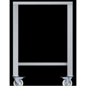 Tavolo con ruote  in aisi 430 dm LxPxH 610x630x883 mm Modello ETR423  per modelli EF423, EF443, EF523
