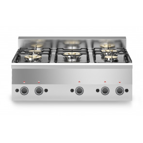 Cucina a gas 5 fuochi MDLR Modello F6090PCGT