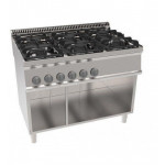 Cucina a gas 6 fuochi su vano aperto TX Potenza 30 kW Modello PC105G7A