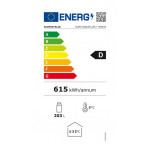 Freezer verticale statico Modello SLIM FREEZER 225TWHITE Con porta a vetro