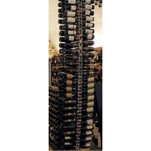 Espositore per bottiglie di vino classiche design verticale a torre Capacità bottiglie 240 colore trasparente Modello TOWER