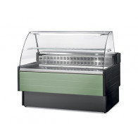 Banco alimentare refrigerato Modello KIBUK100VC Semi ventilato Vetro curvo