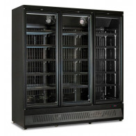 Espositore verticale murale refrigerato Modello MR188TN3 BLACK 3 porte temperatura normale