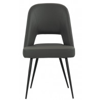 Sedia da interno TESR Struttura in metallo verniciato, rivestimento in ecopelle Modello 1615-TOP8E